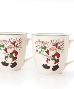 Pfaltzgraff Winterberry Naughty And Nice Mug Set