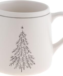 Winter White Christmas Tree Mug 18 OZ