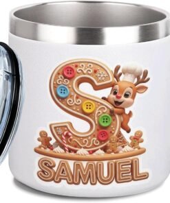 Personalized Christmas Mug with Custom Name and Reindeer