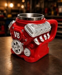 Personalized V8 Engine Car Coffee Mug