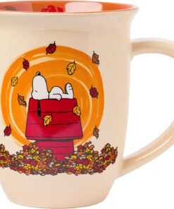 Silver Buffalo Snoopy Fall Leaf Ceramic Mug