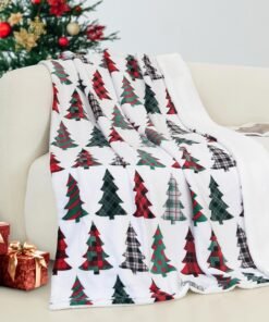 Ultra-Plush Reversible Christmas Sherpa Throw