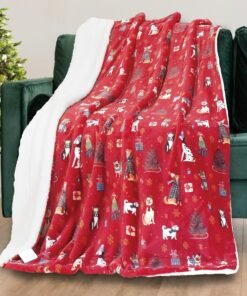 Luxury Sherpa Throw Blanket Ultra-Soft Velvet Fleece