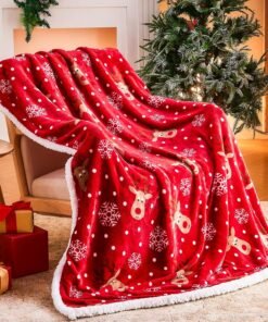 Fuzzy Christmas Throw Blanket for Cozy Winter Nights